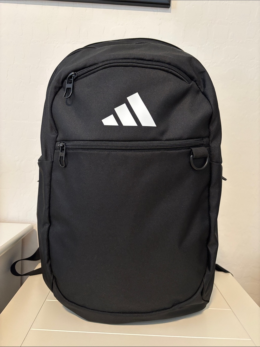 adidas Black Backpack with White Logo